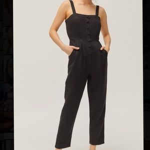 NWOT UO Peggie Pleated Button Front Jumpsuit